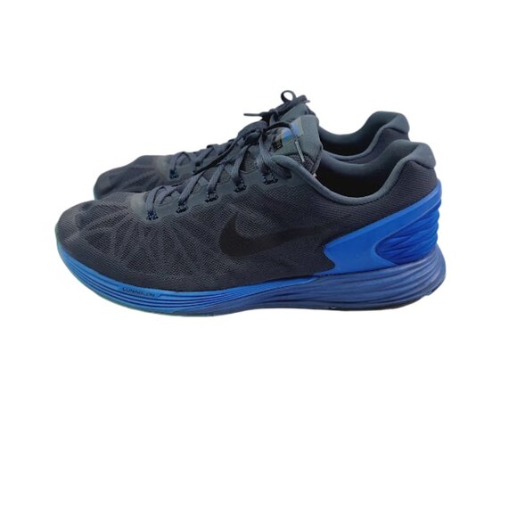 Nike Men's Blue Black Lunarglide 6 654433-003 Mesh Athletic Running Shoes Sz 14 - Picture 1 of 7